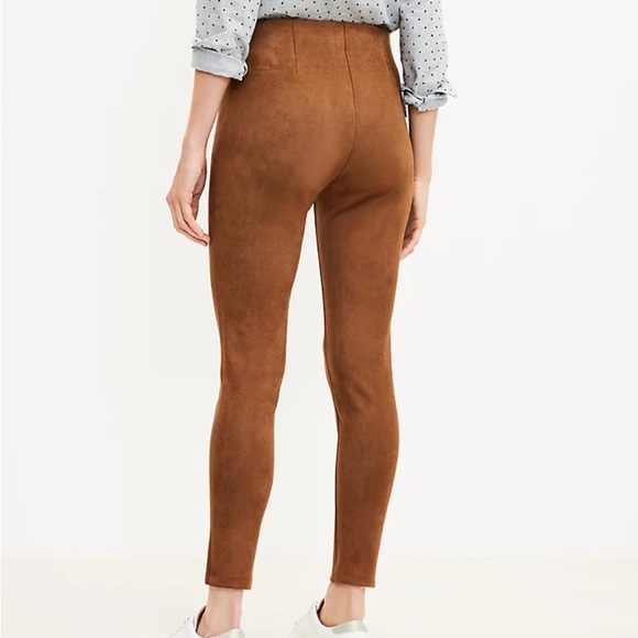 NWOT Loft Faux Suede Leggings - Picture 2 of 10